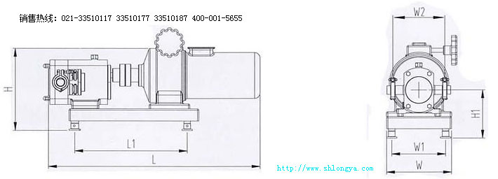 LQ3A轉(zhuǎn)子泵安裝尺寸,轉(zhuǎn)子泵尺寸圖,凸輪轉(zhuǎn)子泵外型尺寸